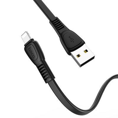 Кабель USB HOCO X40 Noah USB - Lightning, 2.4А, 1 м, черный