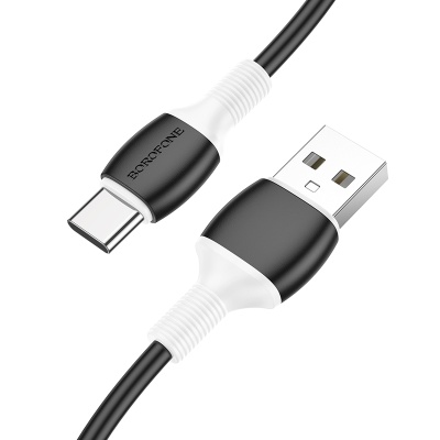 Кабель USB BOROFONE BX84 Rise USB - Type-C, 3A, 1 м, черный