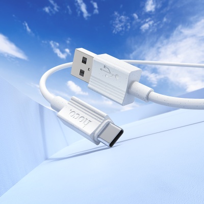 Кабель USB HOCO X107 Favor USB - Type-C, 3A, 1 м, белый