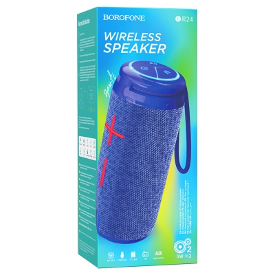 Портативная колонка BOROFONE BR24 Fashion, Bluetooth, синий