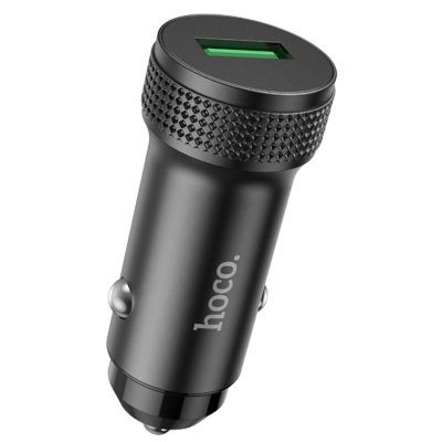 Автомобильное зарядное устройство HOCO Z49A Level, 1xUSB, 18W, черный