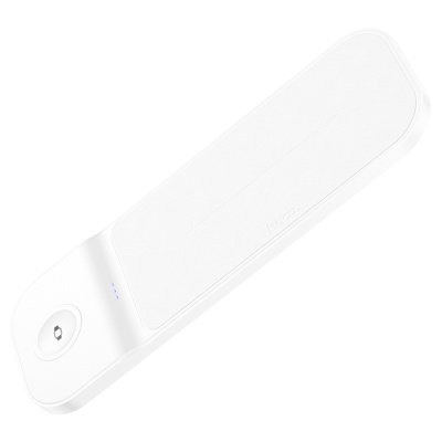 Беспроводное зарядное устройство HOCO CQ6 Power 3-in-1 для iPhone+Airpods+Samsung Watch, 3A, 15W, белый