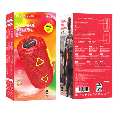 Портативная колонка BOROFONE BR38 Free-flowing, Bluetooth 5.3, красный