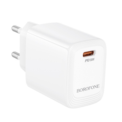 Сетевое зарядное устройство BOROFONE BN28 Fuente 1xUSB-C, 30W, белый