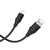 Кабель USB HOCO X124 Bien USB - Lightning, 2.4А, 1 м, черный