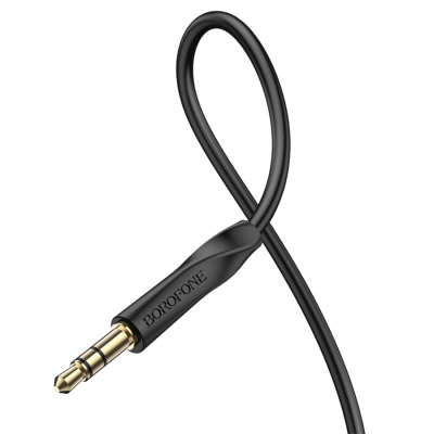 Аудиокабель BOROFONE BL16 AUX Jack 3,5 (m) - Jack 3,5 (m), 1 м, черный
