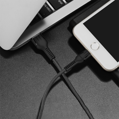 Кабель USB HOCO U31 Benay USB - Lightning, 2.4А, 1 м, черный