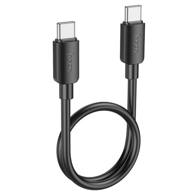 Кабель USB-C HOCO X96 Hyper Type-C - Type-C, 3A, 60W, 25 см, черный