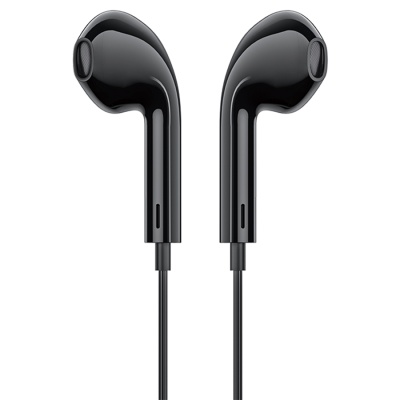 Проводные наушники BOROFONE BM85 Native, Lightning, 1.2 м, черный