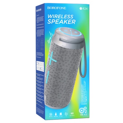 Портативная колонка BOROFONE BR24 Fashion, Bluetooth, серый