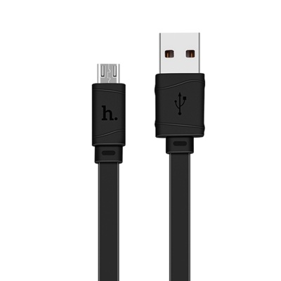 Кабель USB HOCO X5 Bambo USB - MicroUSB, 2.4А, 1 м, черный