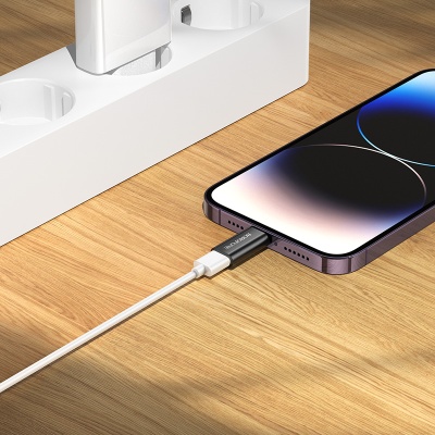 Переходник/Адаптер BOROFONE BV26A Lightning (m) - Type-C (f), черный