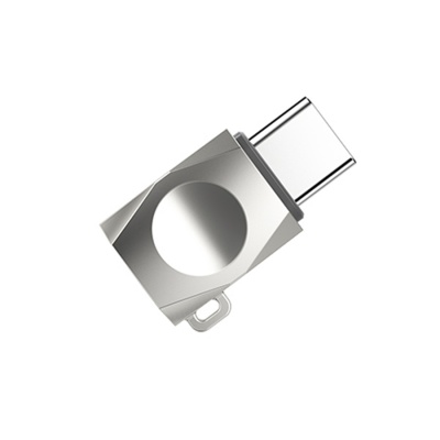 Переходник/Адаптер HOCO UA8 Type-C (m) - MicroUSB (f), жемчужный никель