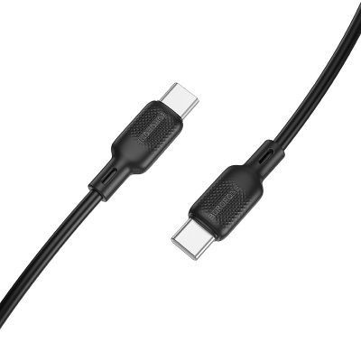Кабель USB-C BOROFONE BX113 Lenny Type-C - Type-C, 3A, 60W, 3 м, черный