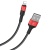 Кабель USB HOCO X26 Xpress USB - Lightning, 2А, 1 м, черный+красный