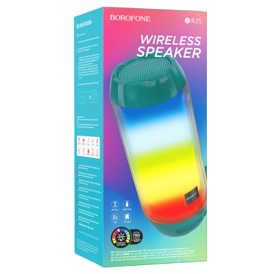 Портативная колонка BOROFONE BR25 Crazy sound, Bluetooth, бирюзовый