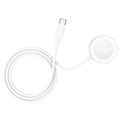 Зарядное устройство BOROFONE BQ13C для Apple Watch с Кабелем Type-C, 1A, 5W/7.5W/10W, белый