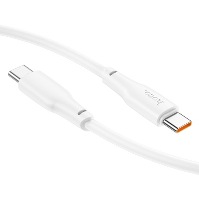 Кабель USB-C HOCO X93 Force Type-C - Type-C, 3A, 100W, 1 м, белый