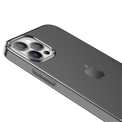 Чехол HOCO TPU Light Series для iPhone 12 Pro Max 6.7", темно-прозрачный
