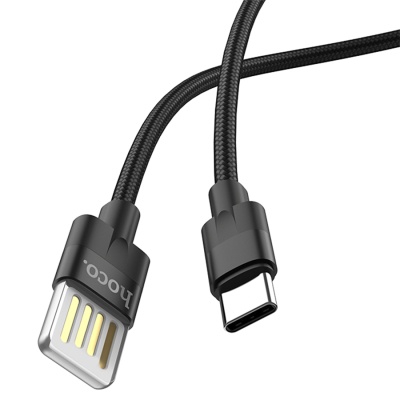 Кабель USB HOCO U55 Outstanding USB - Type-C, 2.4А, 1.2 м, черный