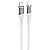 Кабель USB-C HOCO U111 Transparent Type-C - Lightning, 20W, 1.2 м, серый