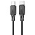 Кабель USB-C HOCO X101 Assistant Type-C - Type-C, 3A, 60W, 1 м, черный