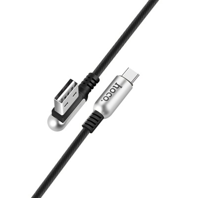 Кабель USB HOCO U17 Micro Capsule USB - MicroUSB, 2.4А, 1.2 м, черный