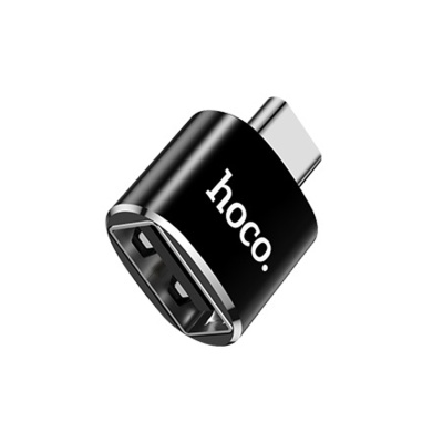 Переходник/Адаптер HOCO UA5 OTG Type-C (m) - USB (f), черный