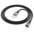 Кабель USB HOCO X86 Spear silicone USB - Lightning, 2.4А, 1 м, черный