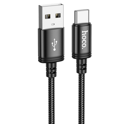 Кабель USB HOCO X89 Wind USB - Type-C, 3A, 1 м, черный