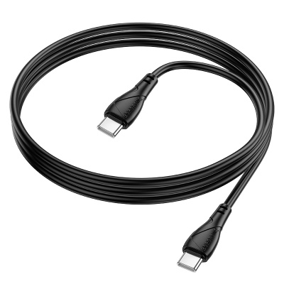 Кабель USB-C BOROFONE BX121 Energy Type-C - Type-C, 3A, 60W, 1 м, черный