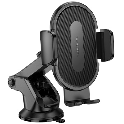 Автомобильный держатель BOROFONE BH134 Rio, зажимной, на приборную панель, черный