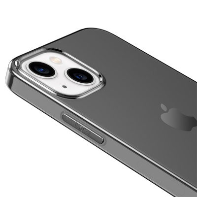 Чехол HOCO TPU Light Series для iPhone 14 Plus 6.7", темно-прозрачный