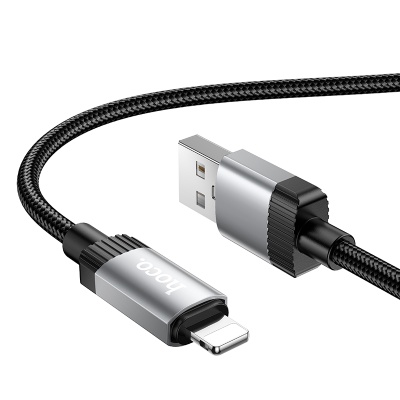 Кабель USB HOCO X117 Star USB - Lightning, 2.4А, 1 м, черный