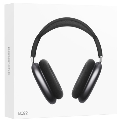 Беспроводные наушники накладные BOROFONE BO22 Elegant, Bluetooth, серый металлик