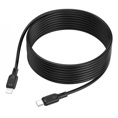 Кабель USB-C BOROFONE BX113 Lenny Type-C - Lightning, 27W, 3 м, черный
