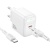 Сетевое зарядное устройство BOROFONE BAS43A Potential 1xUSB-C с Кабелем Type-C - Type-C, 20W, белый