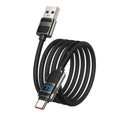 Кабель USB HOCO U137 Line USB - Type-C, 5A, 66W, 1.2 м, черный