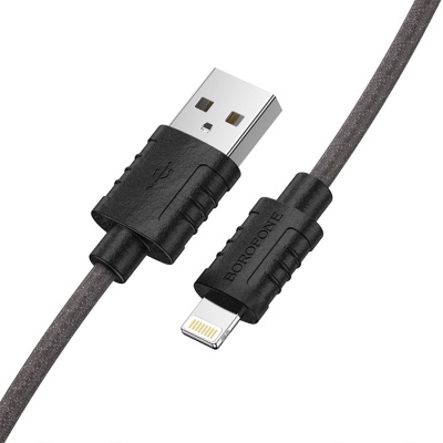 Кабель USB BOROFONE BX52 Airy USB - Lightning, 2.4А, 1 м, черный