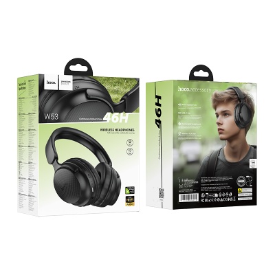 Беспроводные наушники накладные HOCO W53 Tone, Bluetooth, черный