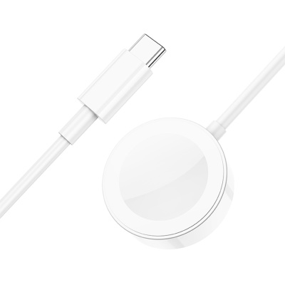 Зарядное устройство BOROFONE BQ13C для Apple Watch с Кабелем Type-C, 1A, 5W/7.5W/10W, белый
