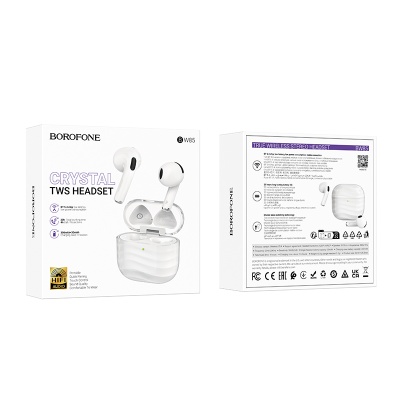 Беспроводные наушники TWS BOROFONE BW85 Smart, Bluetooth 5.4, белый