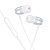Проводные наушники BOROFONE BM95 Excepcional, Jack 3.5mm, 1.2 м, серебристый оптом Проводные наушники BOROFONE BM95 Excepcional, Jack 3.5mm, 1.2 м, серебристый