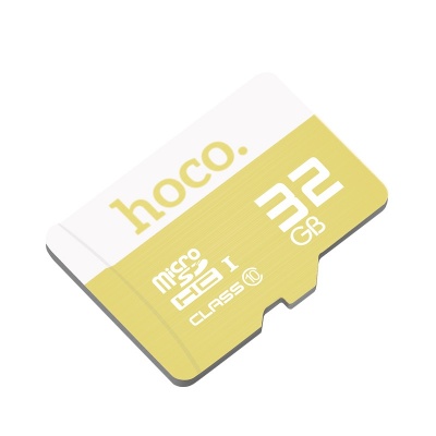 Карта памяти microSD HOCO TF high speed, 32GB, желтый