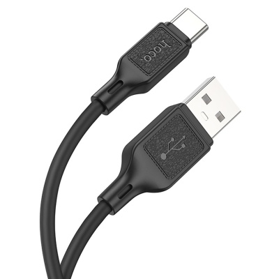 Кабель USB HOCO X90 Cool USB - Type-C, 2.4А, 1 м, черный