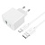 Сетевое зарядное устройство HOCO CS12A Ocean 1xUSB с Кабелем USB - Type-C, 18W, белый