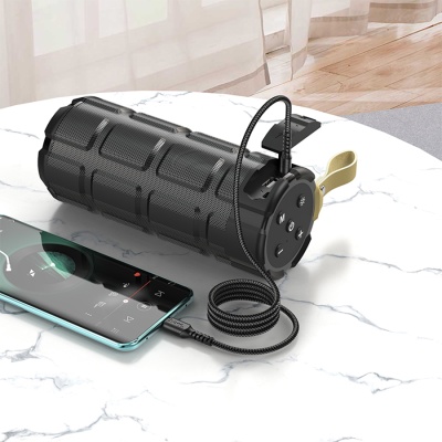 Аудиокабель HOCO UPA17 AUX Jack 3,5 (m) - Type-C (m), 1 м, черный