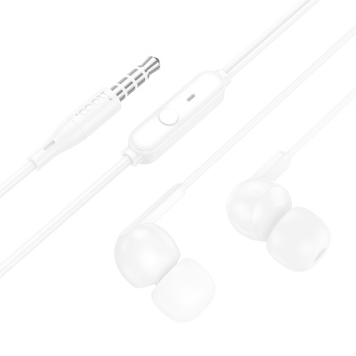 Проводные наушники HOCO M124 Wide, Jack 3.5mm, 1.2 м, белый