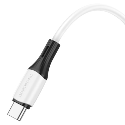 Кабель USB-C BOROFONE BX79 Type-C - Type-C, 3A, 60W, 1 м, белый