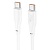 Кабель USB-C HOCO X93 Force Type-C - Type-C, 3A, 100W, 1 м, белый